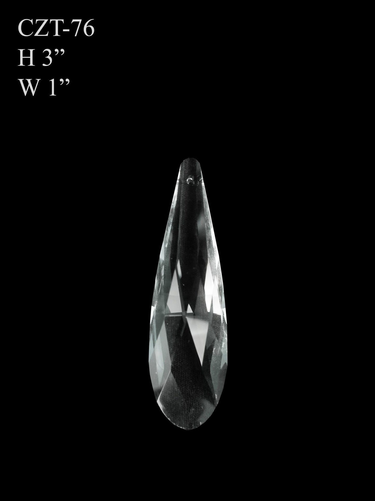 CZT-76 - Round Teardrop Glass Pendant Suncatcher
