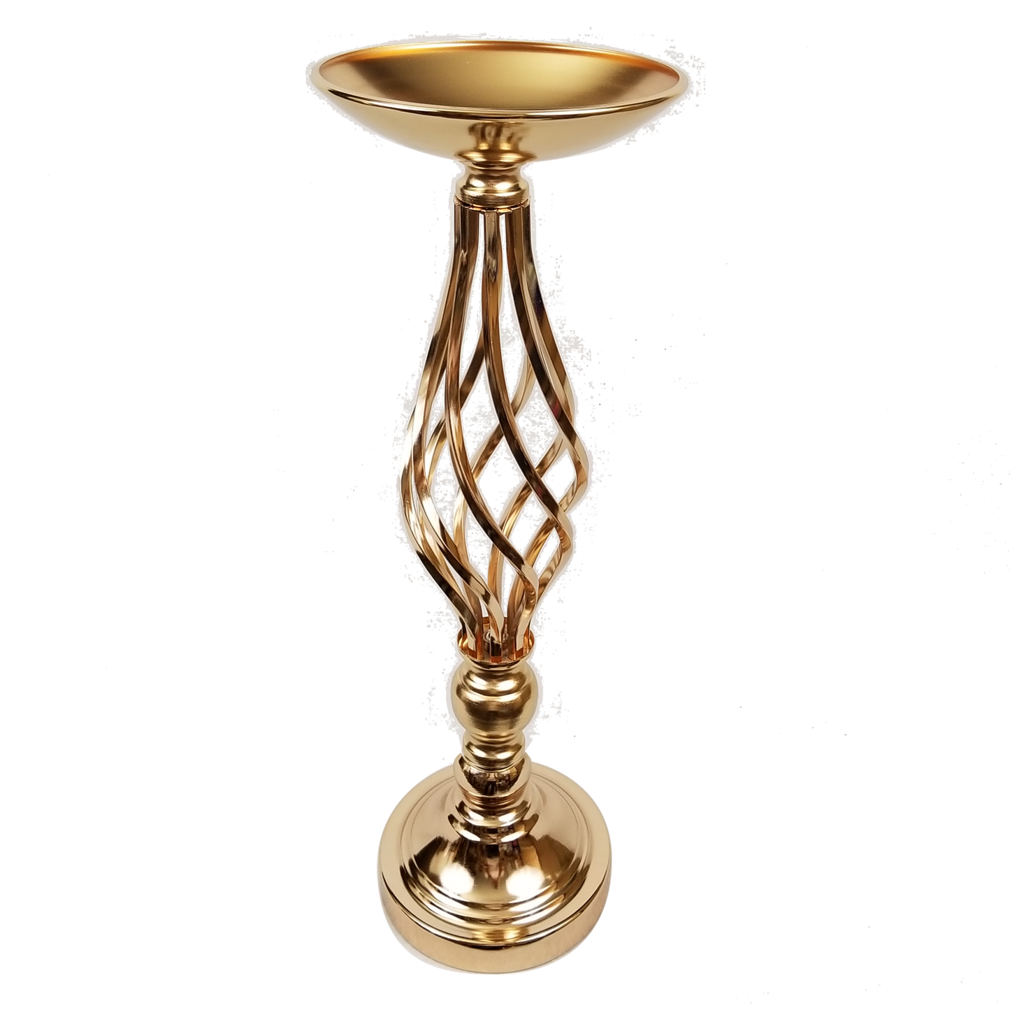 F338-1 Spiral Mermaid Metal Flower Stand 19"