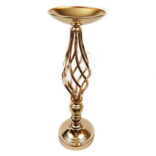 F338-1 Spiral Mermaid Metal Flower Stand  19"