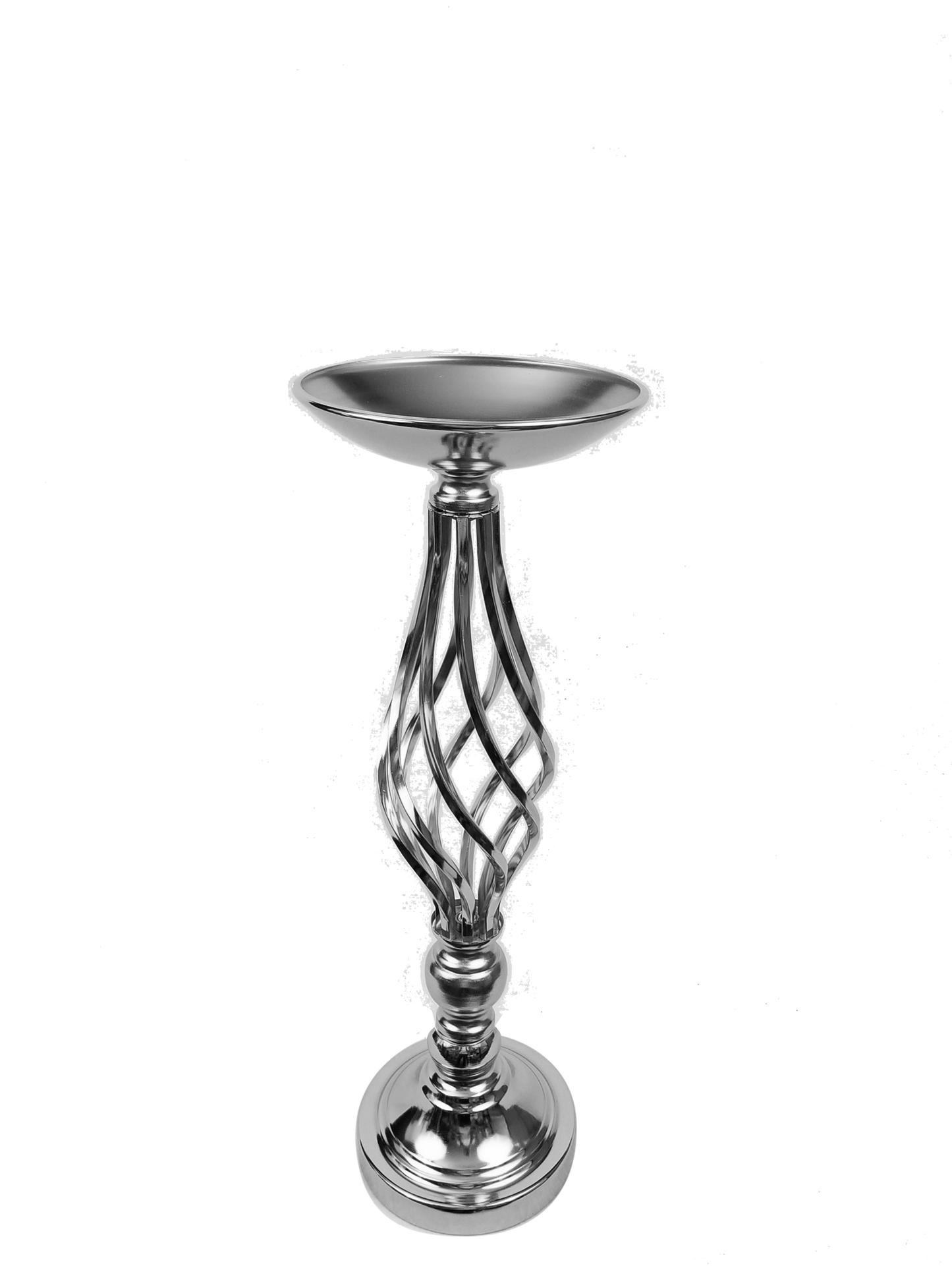 F338-1 Spiral Mermaid Metal Flower Stand 19"