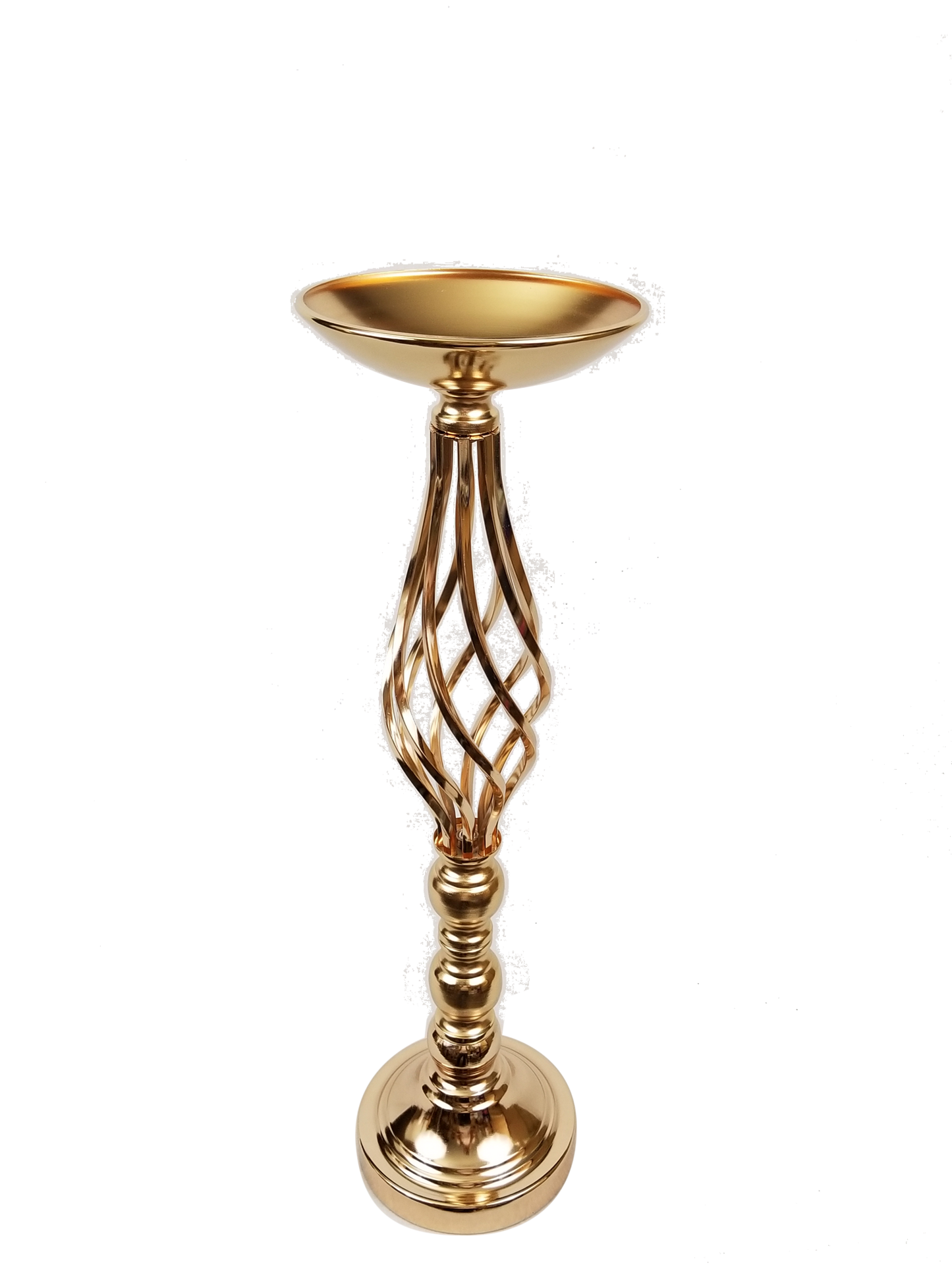 F338-2 - Spiral Mermaid Metal Flower Stand 20.5"