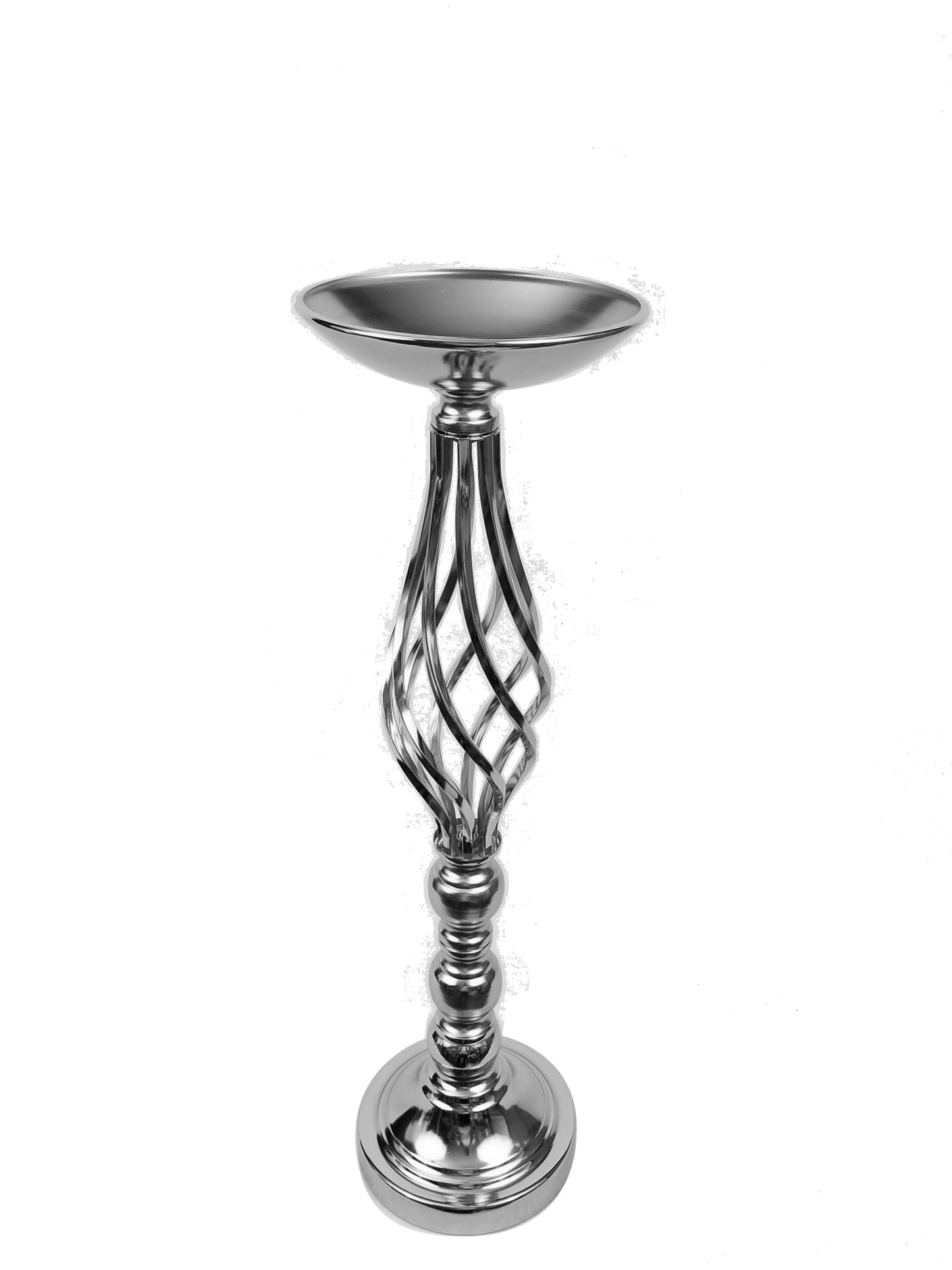 F338-2 - Spiral Mermaid Metal Flower Stand 20.5"
