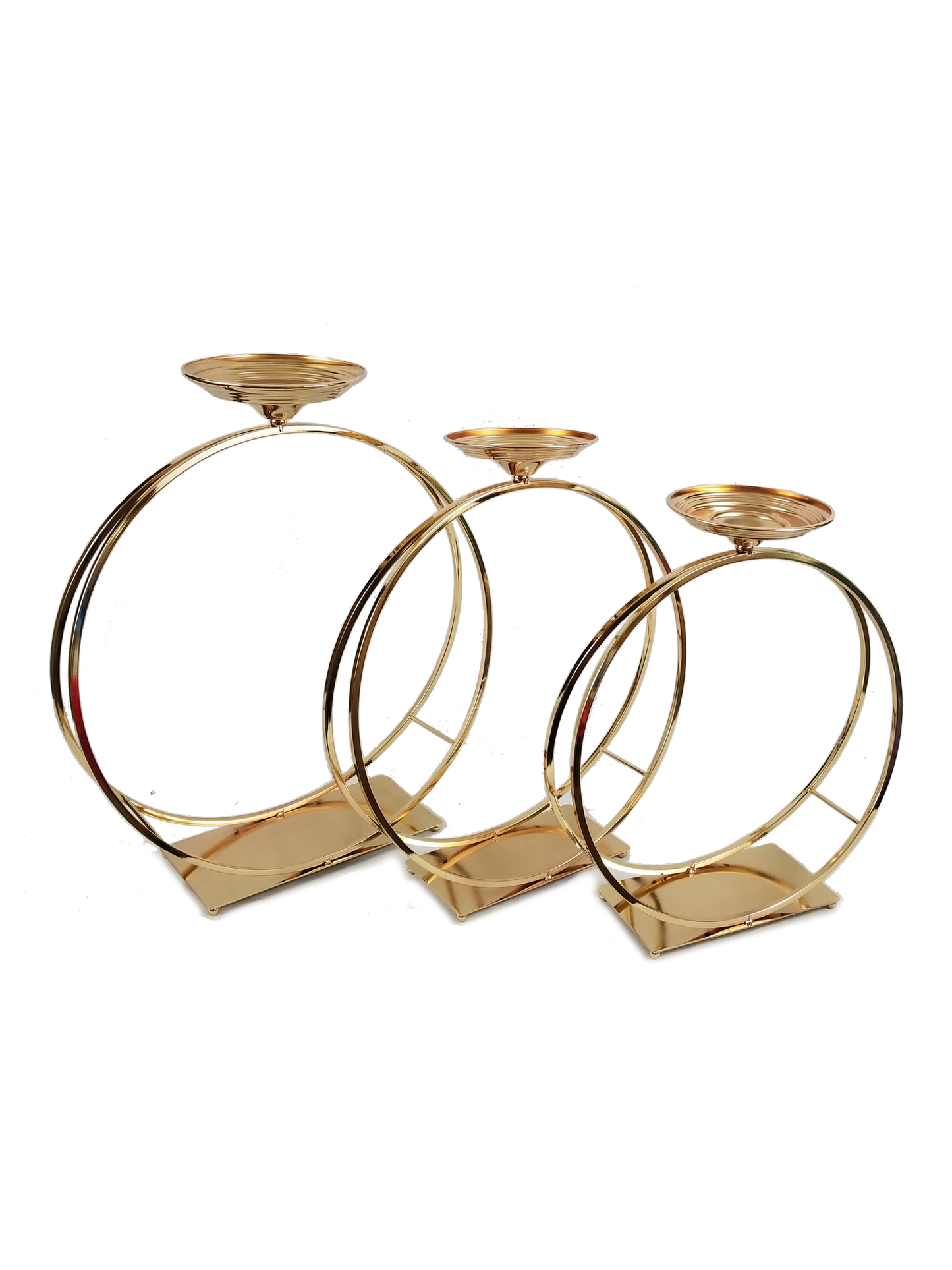F705 - Set of 3 Double Ring Flower Stand