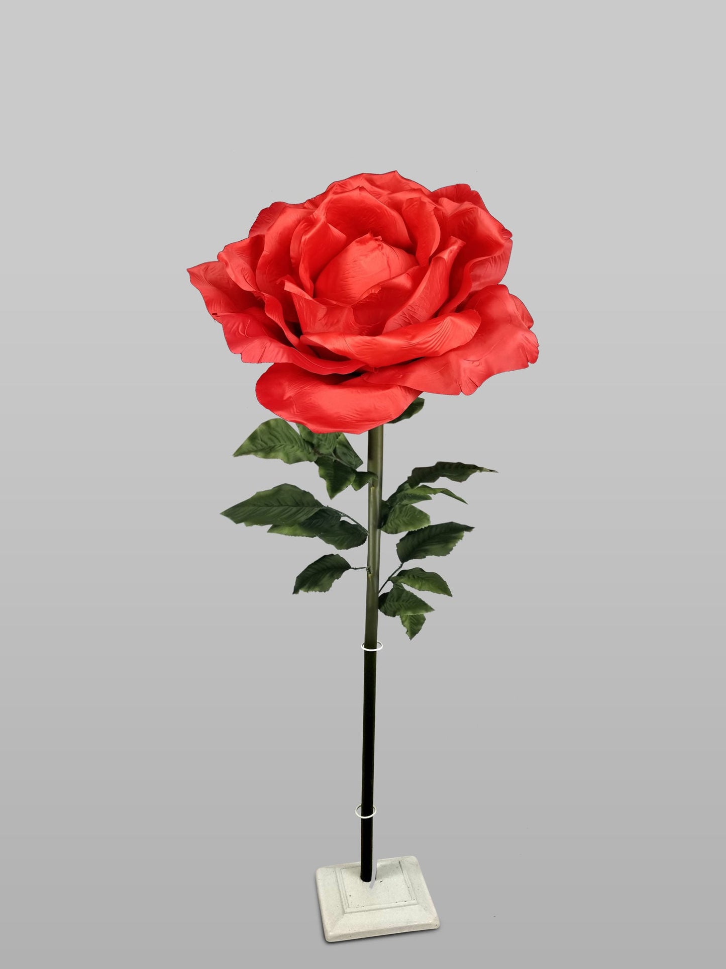 SF05015- 52" Oversized Medium Silk Rose Bloom w/Removable Stem