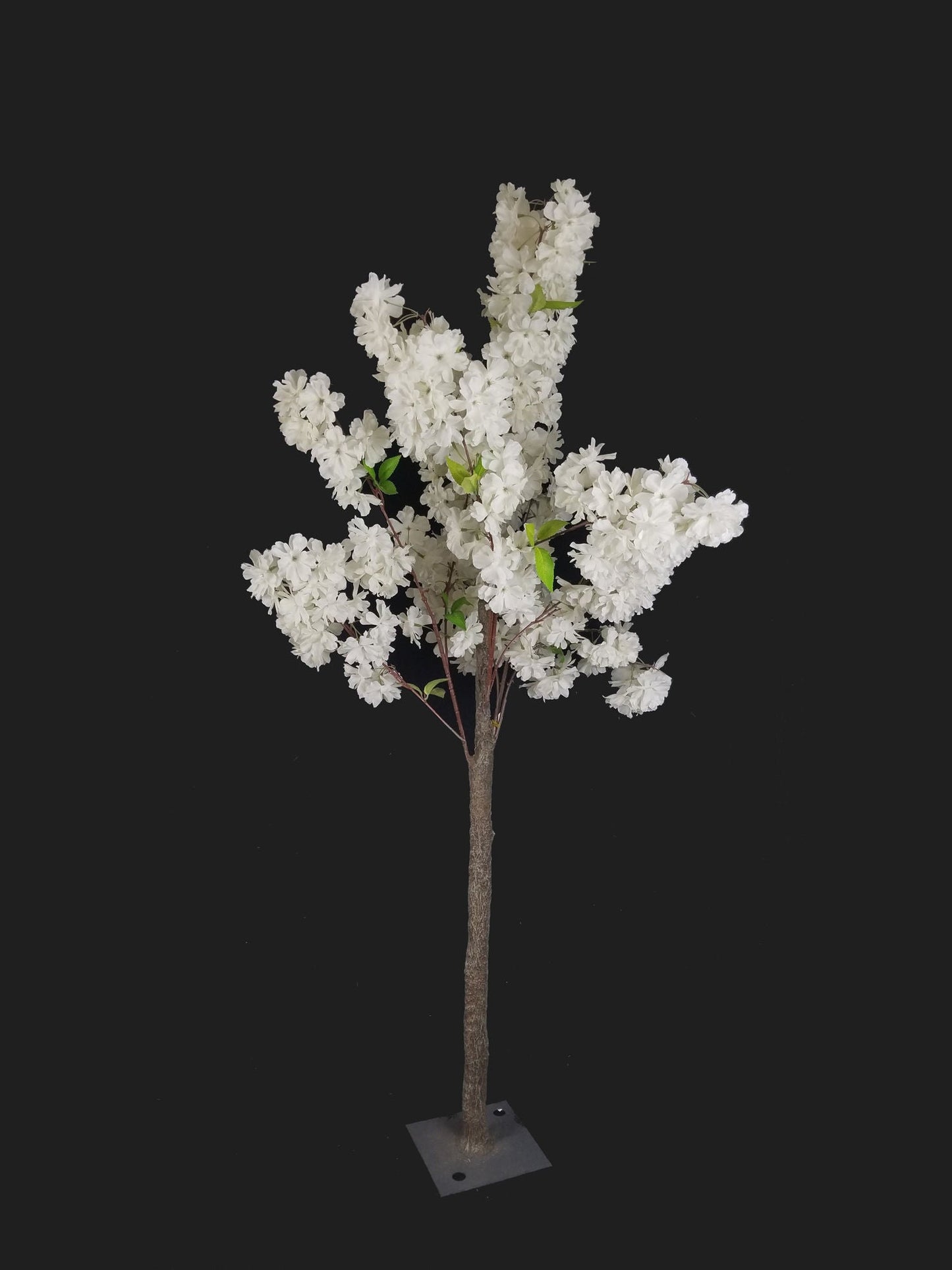 SLMB17-2 Cream Tall Artificial Cherry Bloom Tabletop Centerpieces Tree 54"