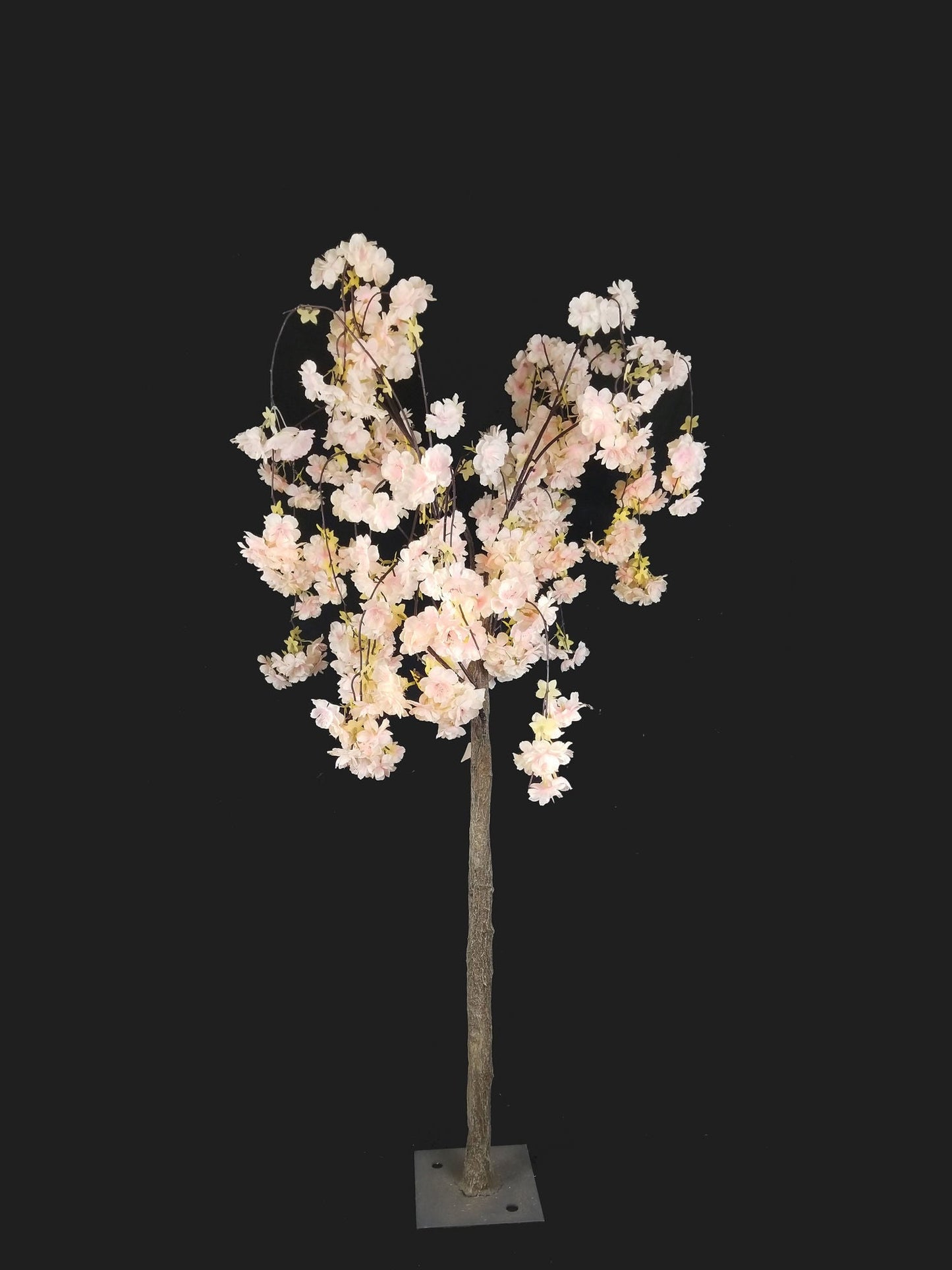 SLMB17-4 Pink Tall Artificial Cherry Bloom Tabletop Centerpieces Tree 54"