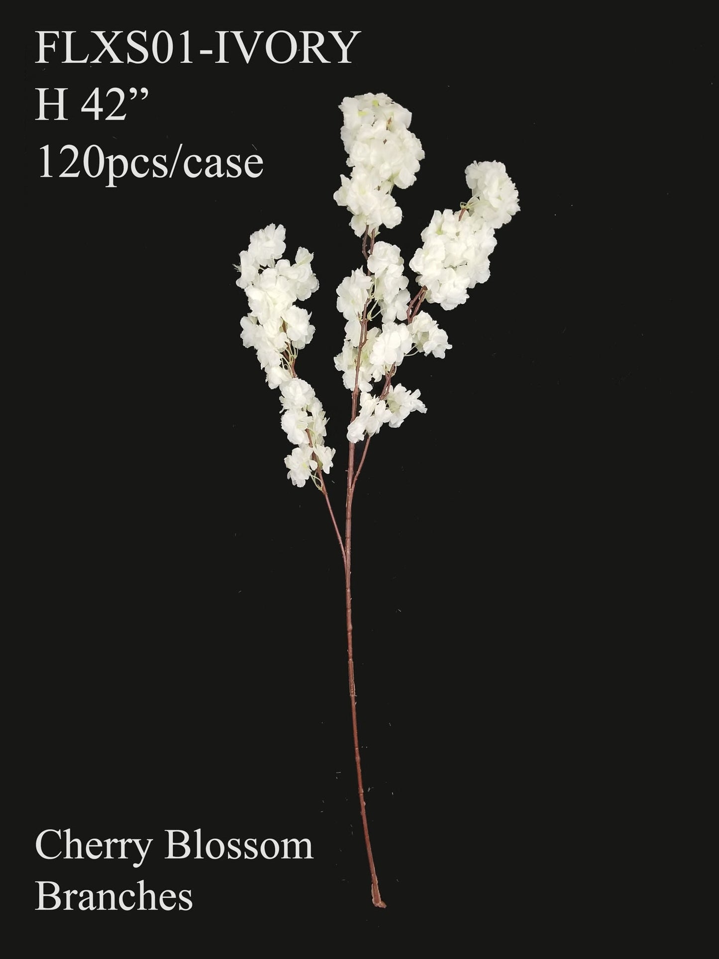 FLSX01 - Cream 42" Cherry Blossom Branch