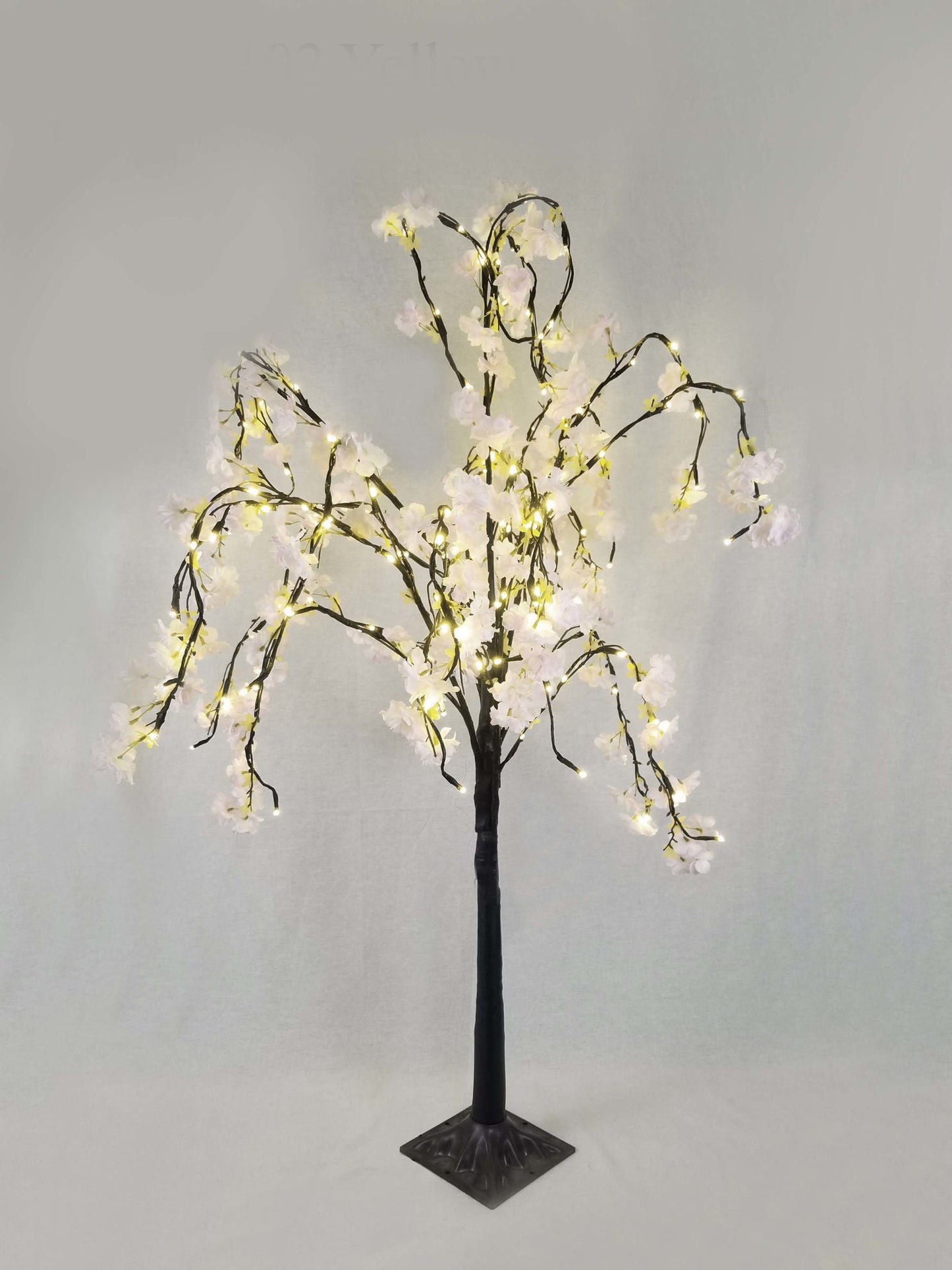 R-HK-8101 Yellow - LEDs Cherry Blossom Tree Light 46"