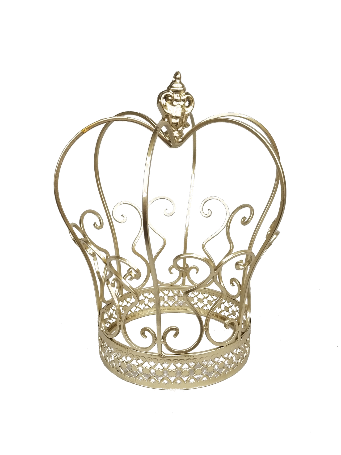 WIRE9-L SL - 13" Large Wire Crown Decoration Topper