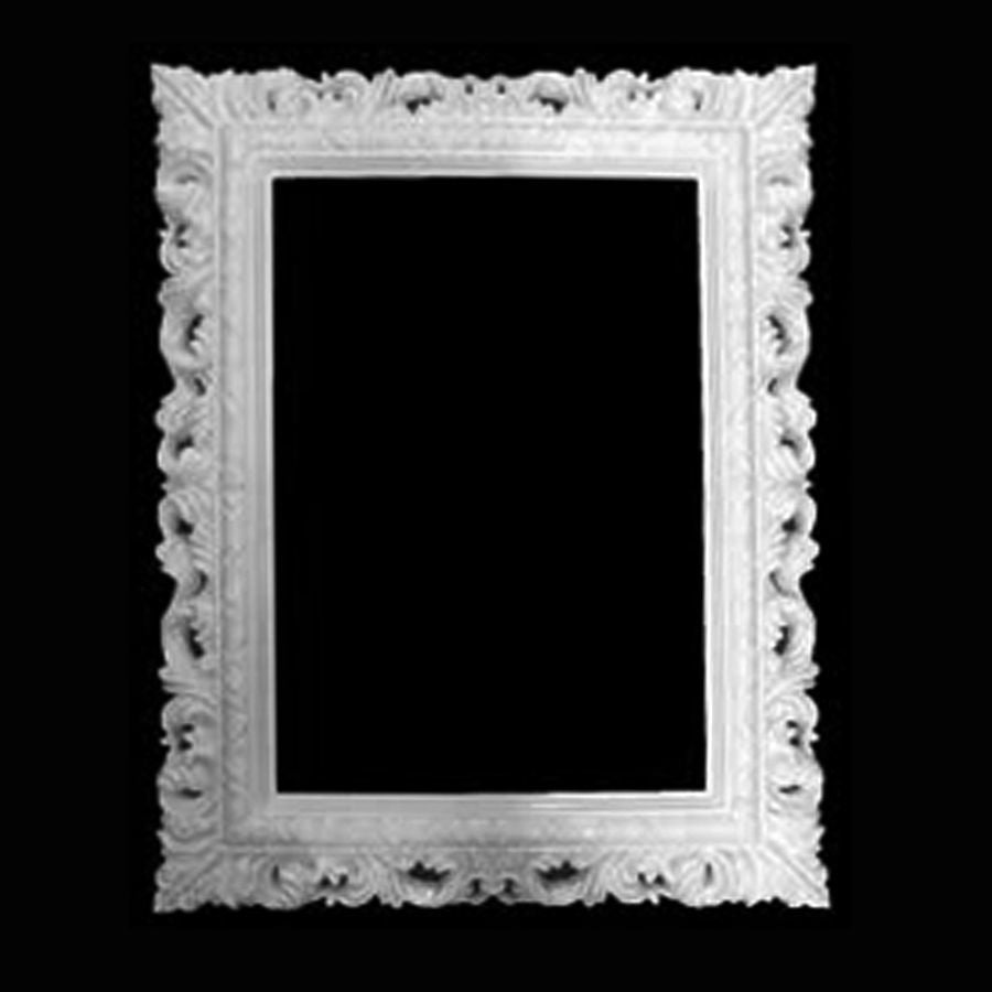 PF1513 - White Plastic Square Frame Photo Prop Set