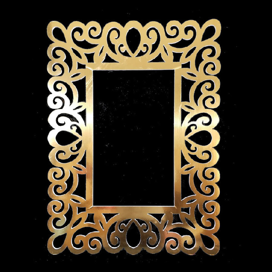 PF80*60-1 GD - 31" Gold Square PVC Foam-board Cutout Frame
