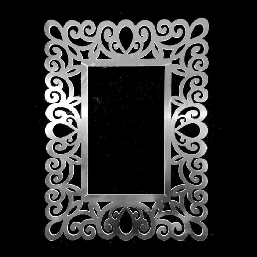 PF80*60-1 SL - 31" Silver Square PVC Foam-board Cutout Frame