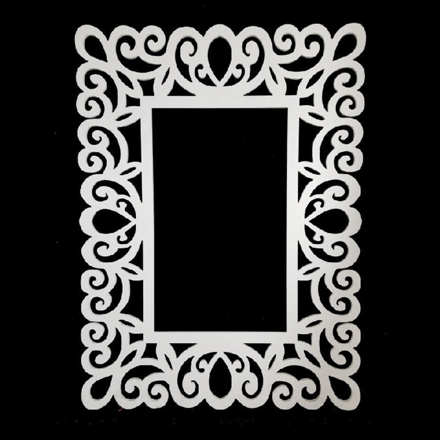 PF80*60-1 WT - 31" White Square PVC Foam-board Cutout Frame