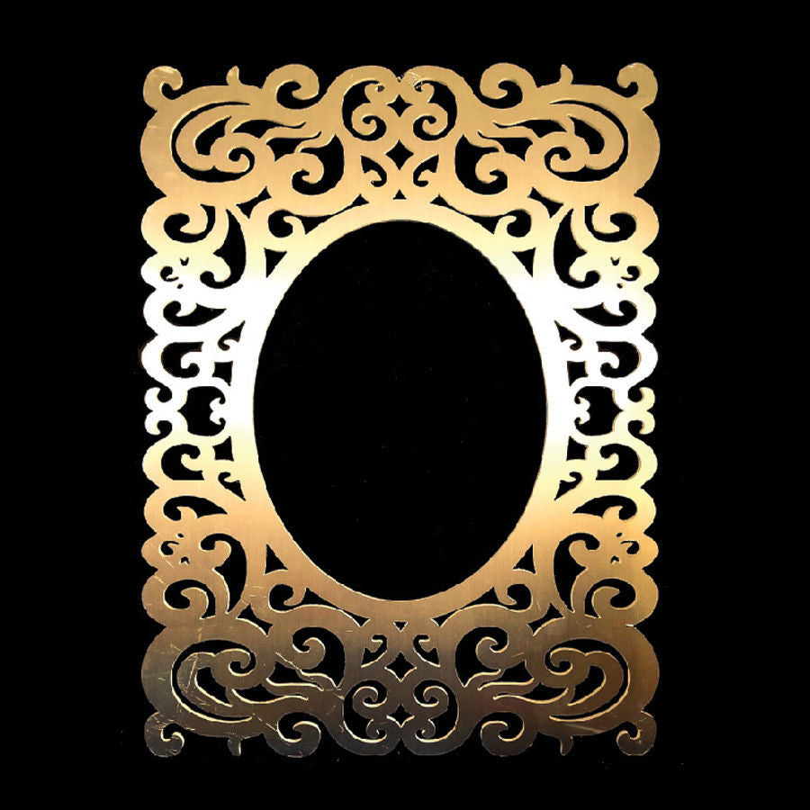 PF80*60-4 GD - 31" Gold Square with Oval Cutout PVC Foam-board Frame