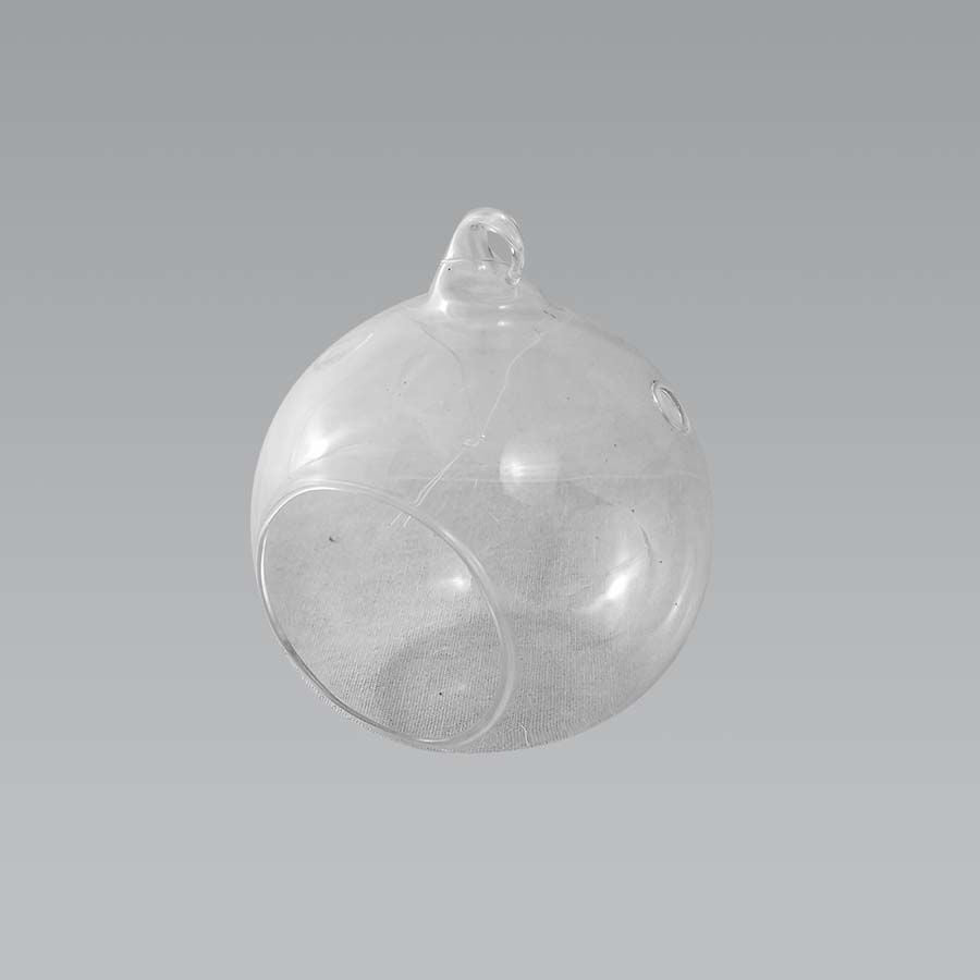 CH061 - 3" Glass Terrarium Globe Hanging Plant Holders