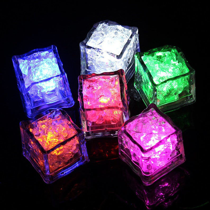 LE001 RGB - LED Ice Cubes 1 Dozen