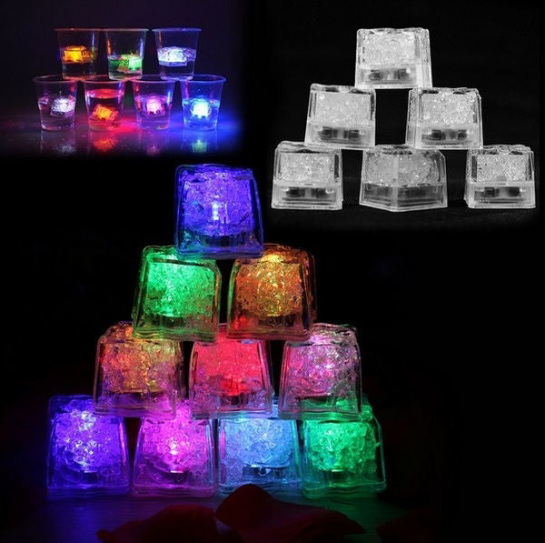 LE001 RGB - LED Ice Cubes 1 Dozen