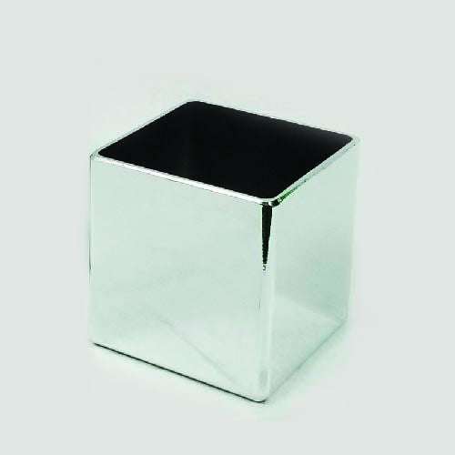 ASQ4 SL - 4" Gold Square Acrylic Decorative Vase