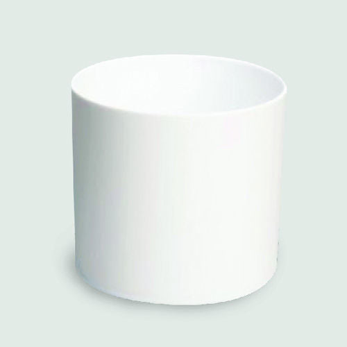 ACY6 WT - 6" White Cylinder Acrylic Decorative Vase