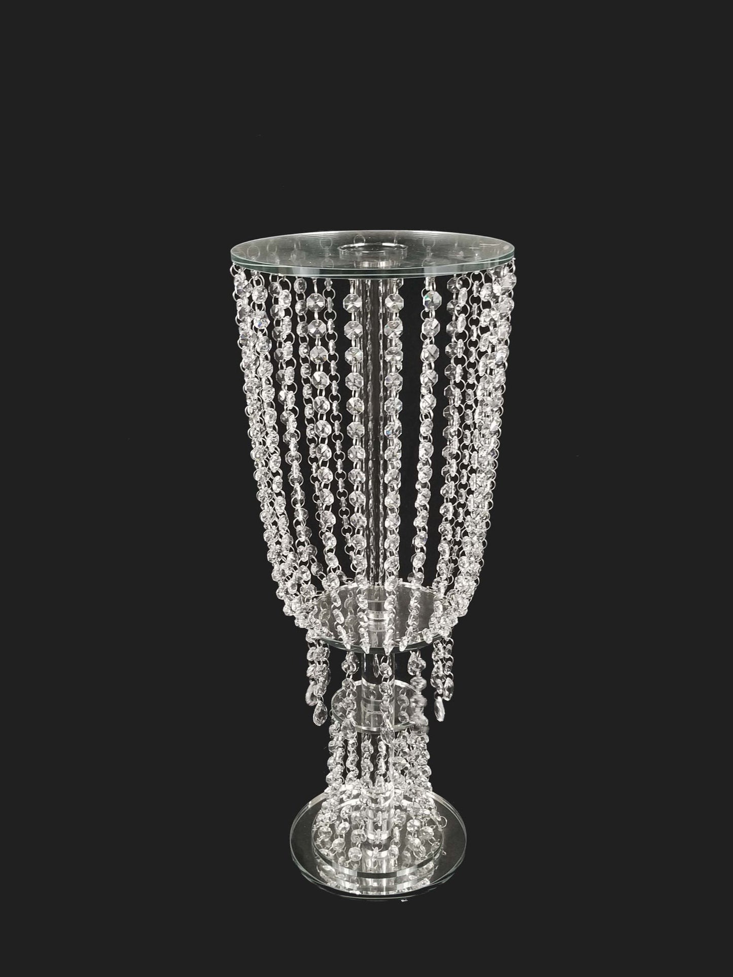 CH5206 - 26" Tall Crystal Garland Chandelier Stand