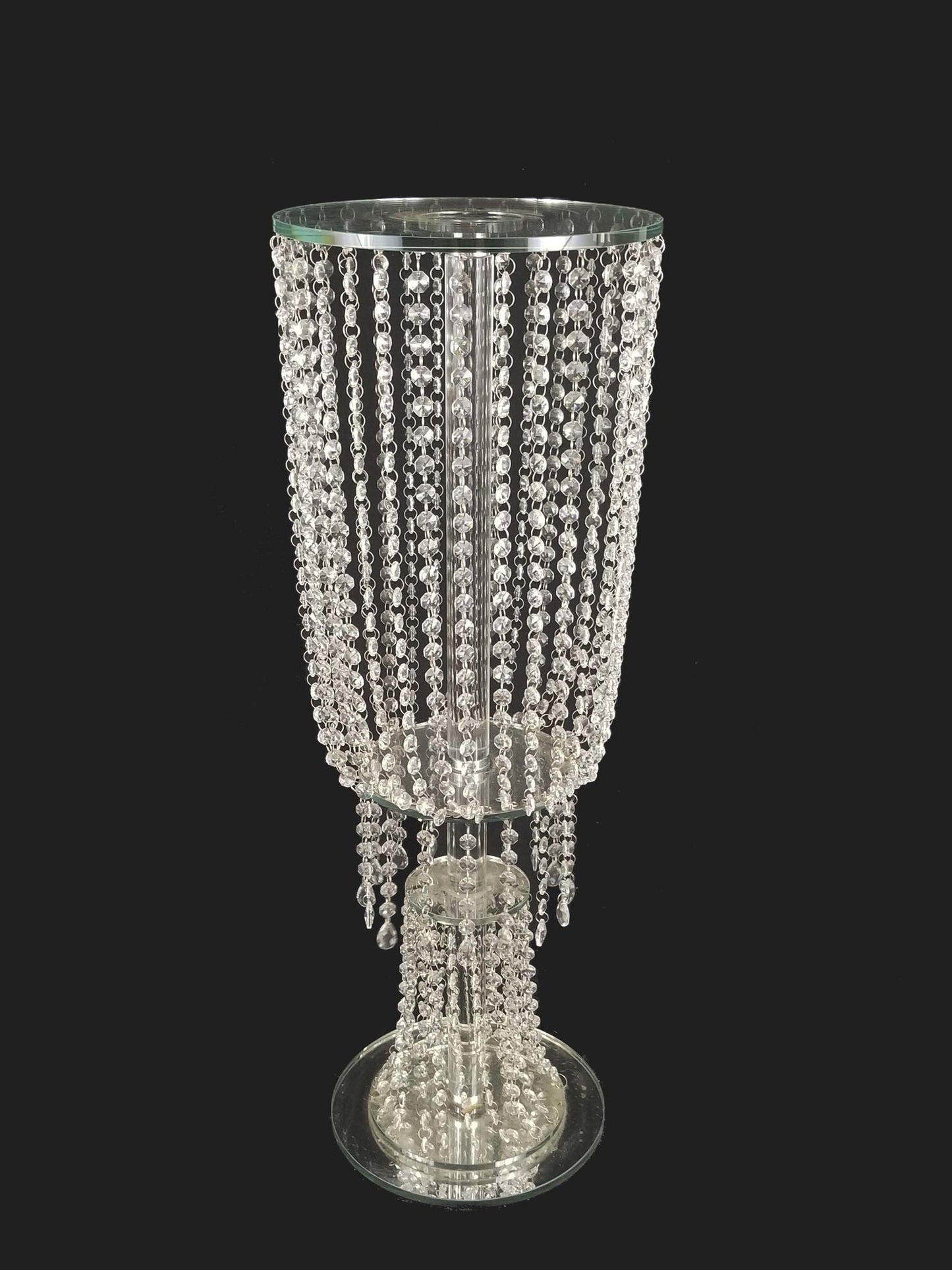 CH5262-M - 34" Tall Crystal Garland Chandelier Stand