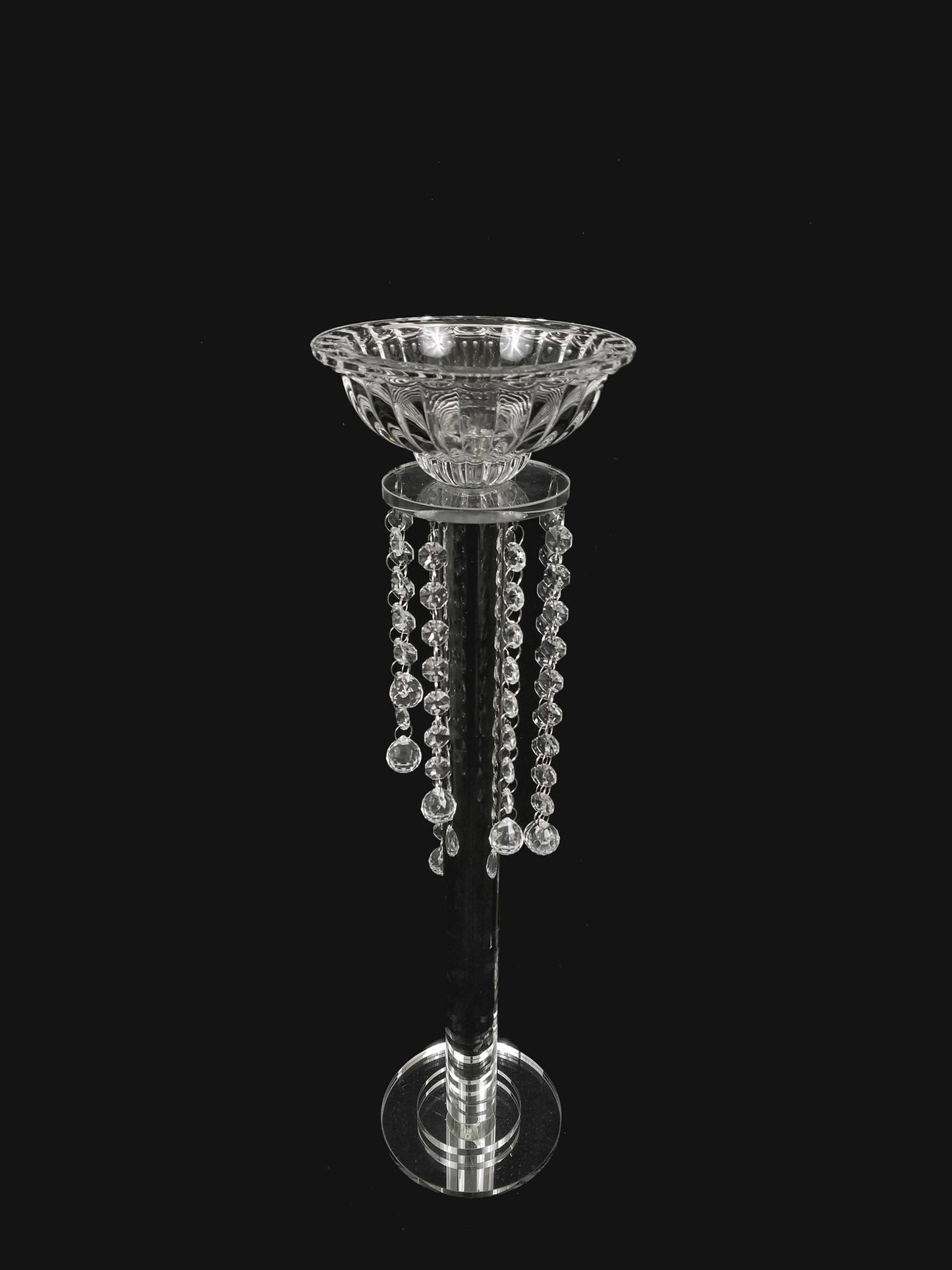 CH8153-S - 22.5" Tall Crystal Pillar Stand