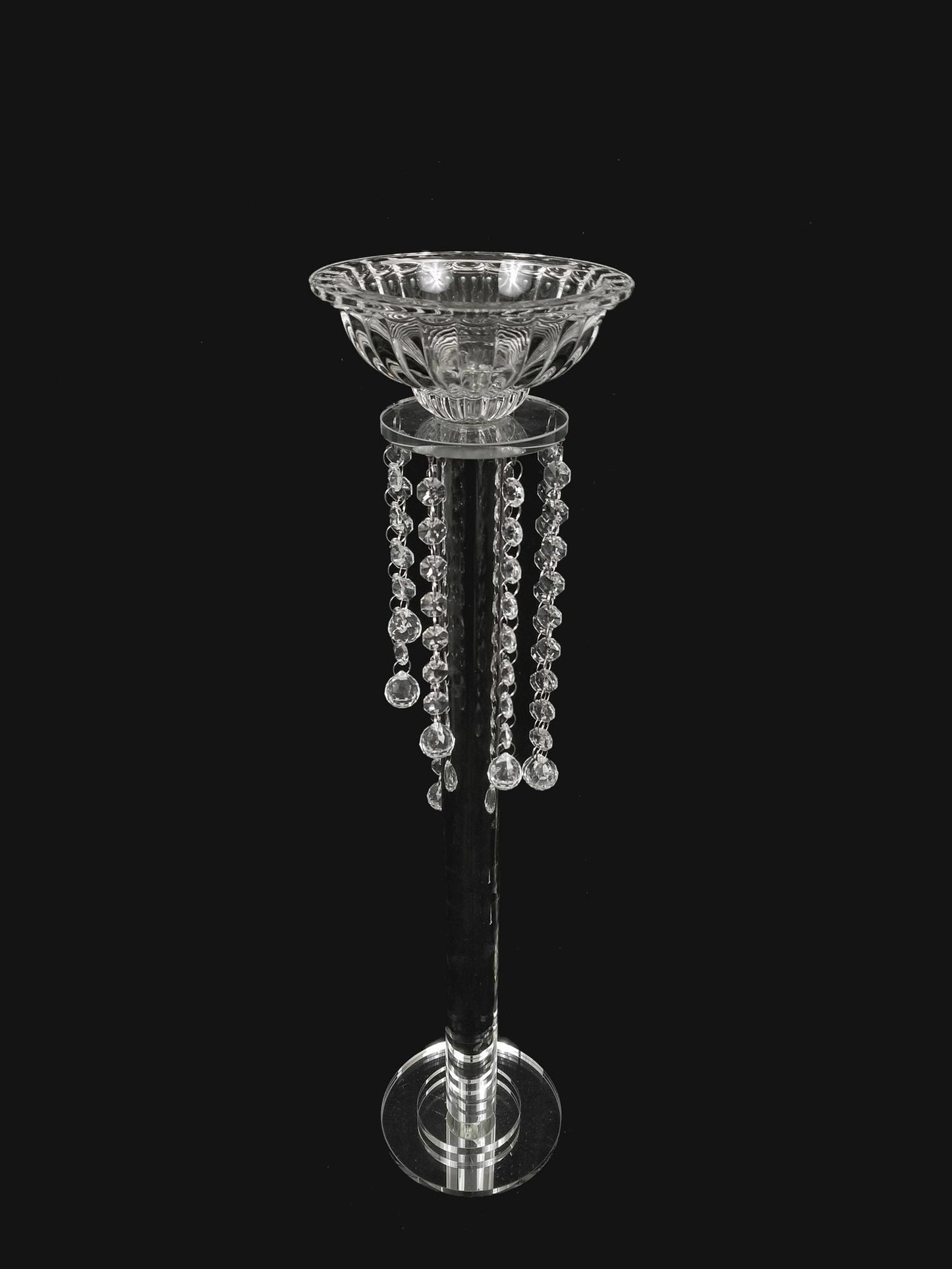 CH8153-M - 24.5" Tall Crystal Pillar Stand