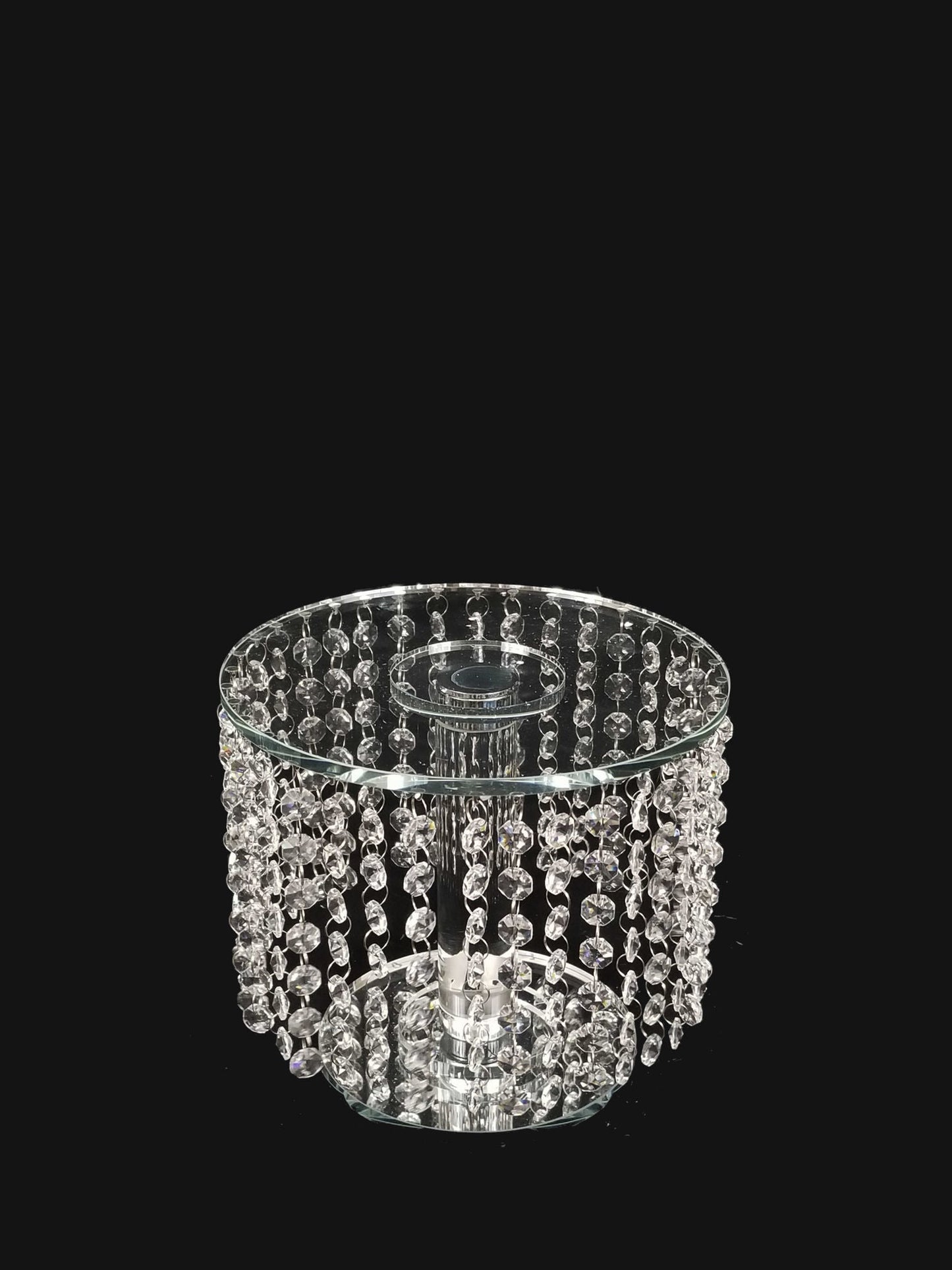 CCH4626 - 8" Tall Crystal Garland Chandelier Stand