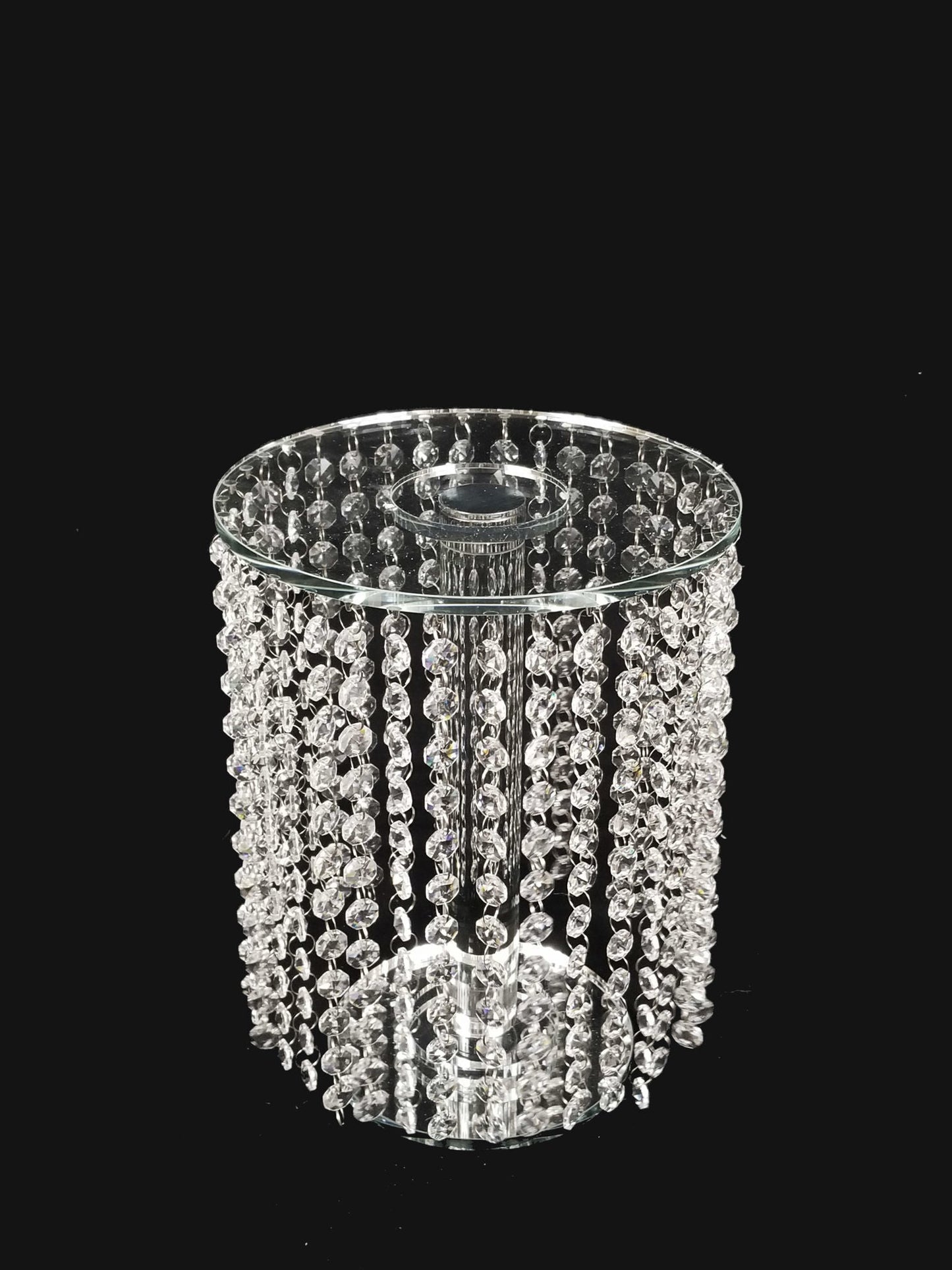 CCH4627 - 12" Tall Crystal Garland Chandelier Stand