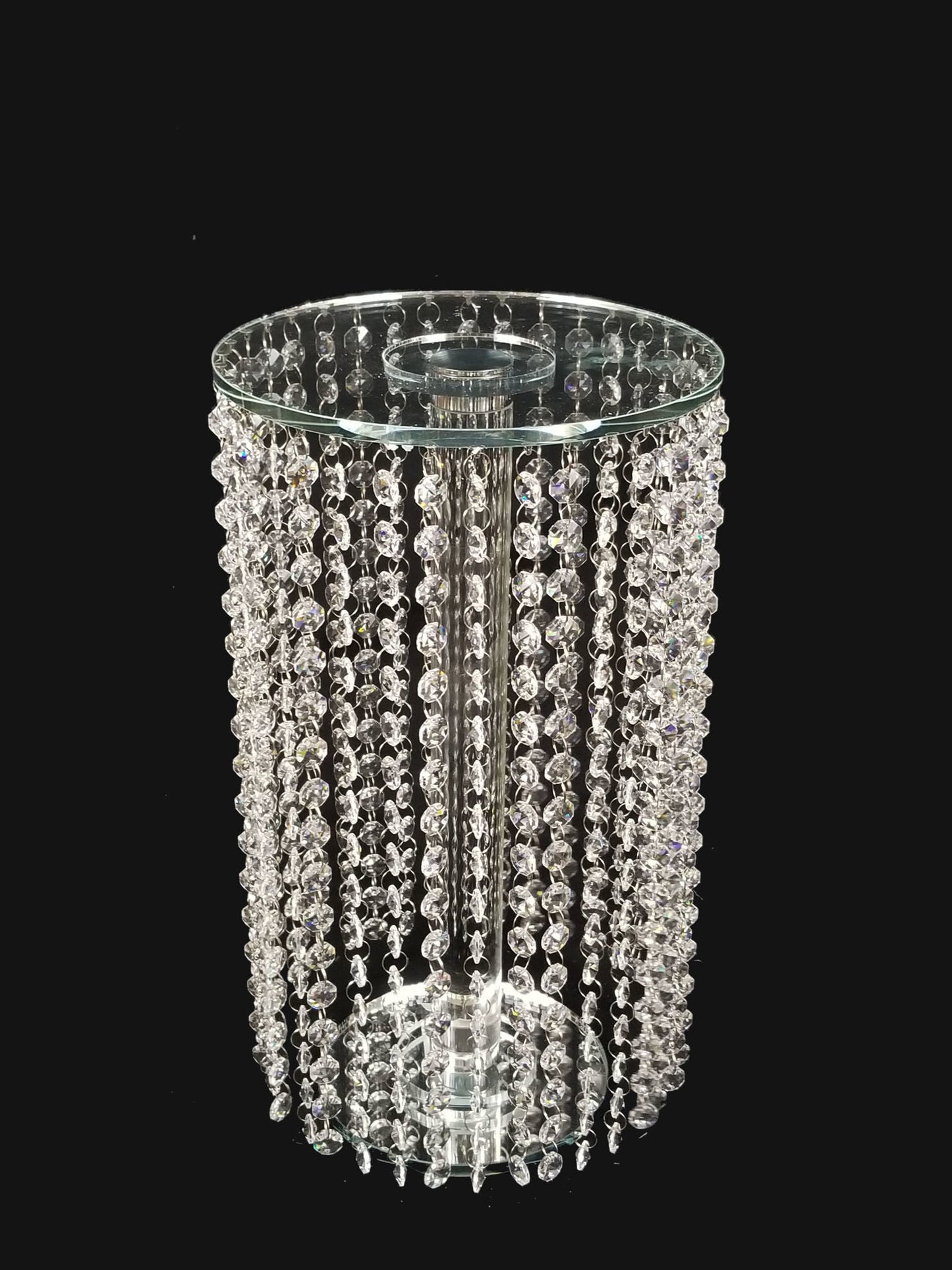 CCH4628 - 16" Tall Crystal Garland Chandelier Stand