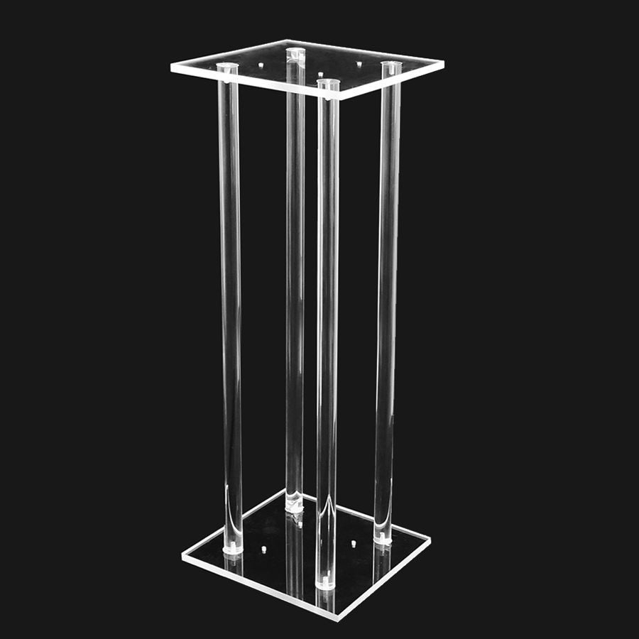 32" Modern Acrylic Clear Flower Stand Table Centerpiece