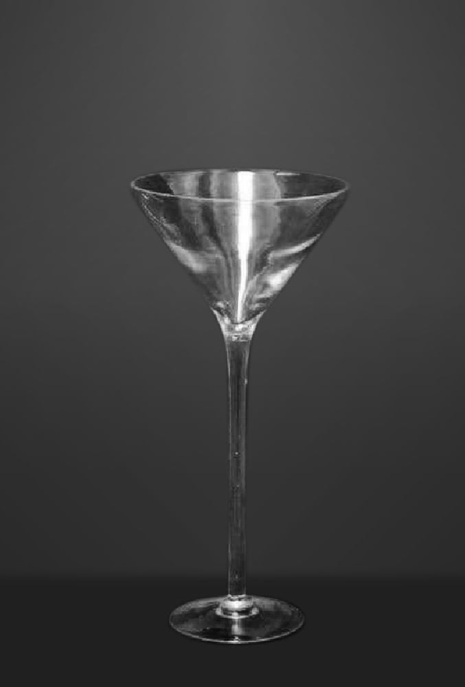 20" Premium Long Stem Martini Glass Candle Holders