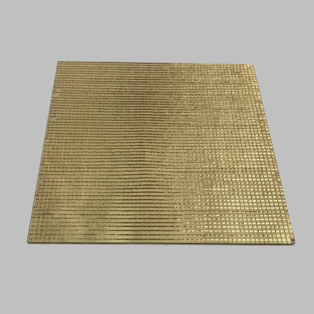 Gold Mirror Sheets Mosaic Sticker, 12-inch