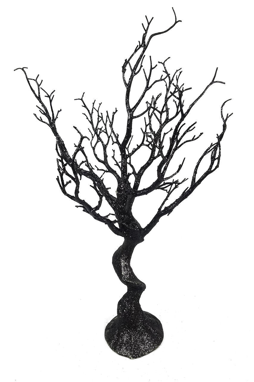 29" Black Glitter Manzanita Tree Centerpiece