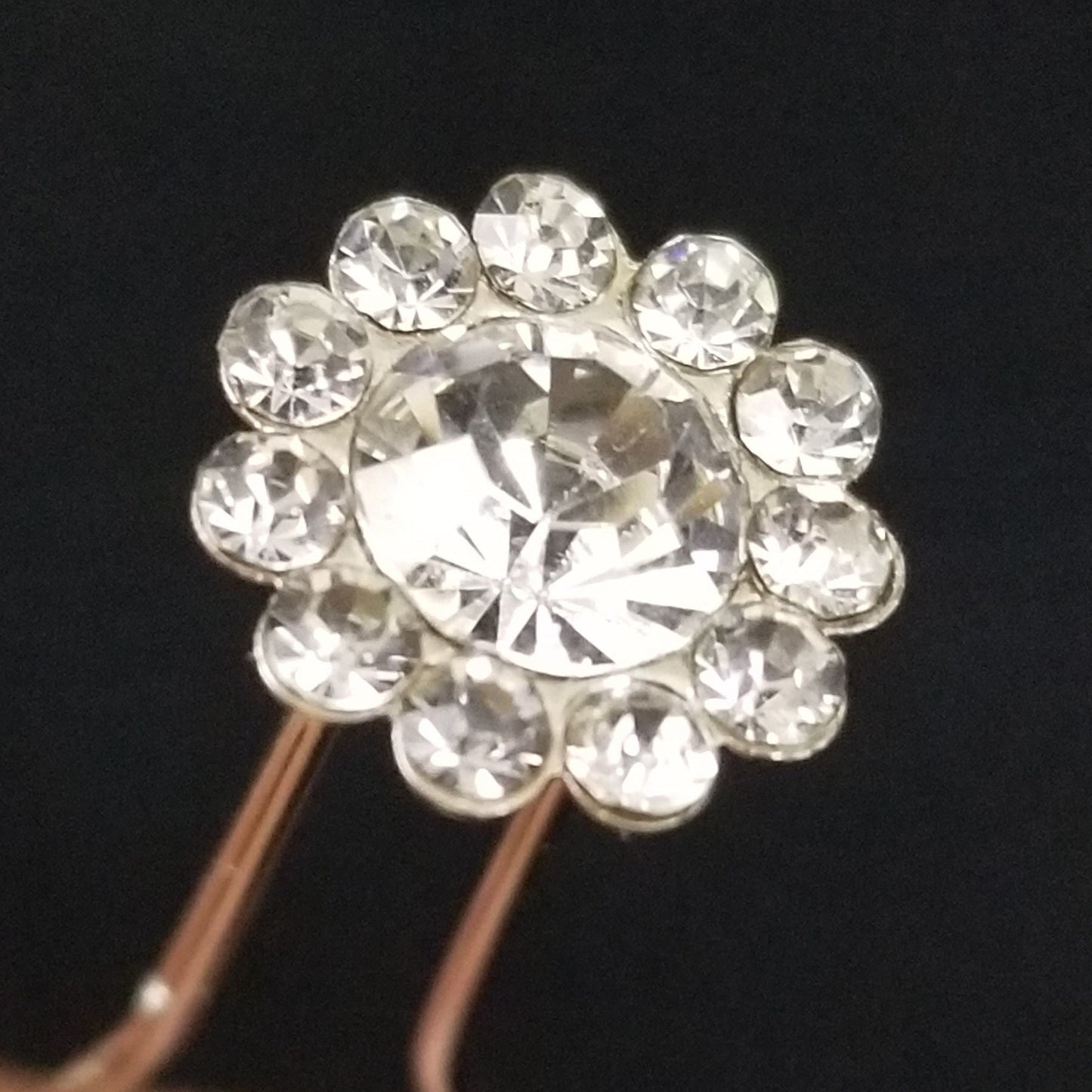 20pcs Crystal Flower Rhinestone Hair Pins