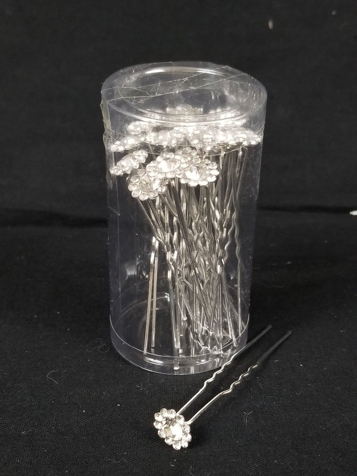 20pcs Crystal Flower Rhinestone Hair Pins