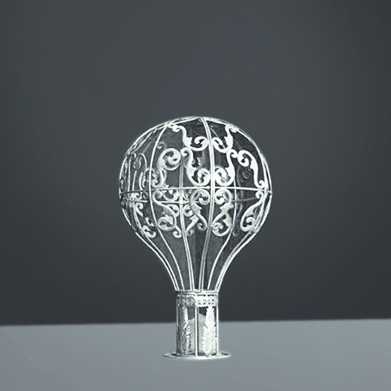 A20190605 S - 50" White Metal Air Balloon Backdrop Decor