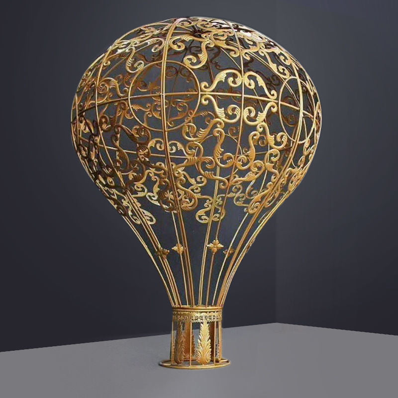 A20190605 L - 112" Gold Metal Air Balloon Backdrop Decor