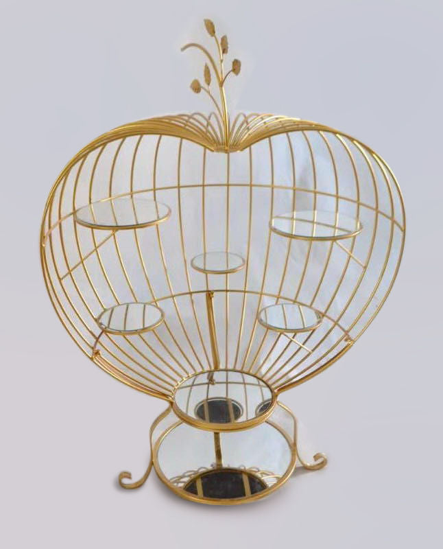 Apple Shaped Cake Stands Display