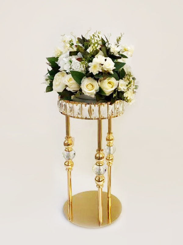 F1002-S 25"High Mirror Top Cake Stand Pedestal