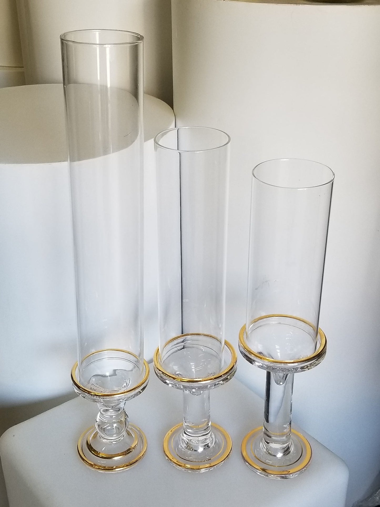 13010 - 5" Glass Candlestick Holder
