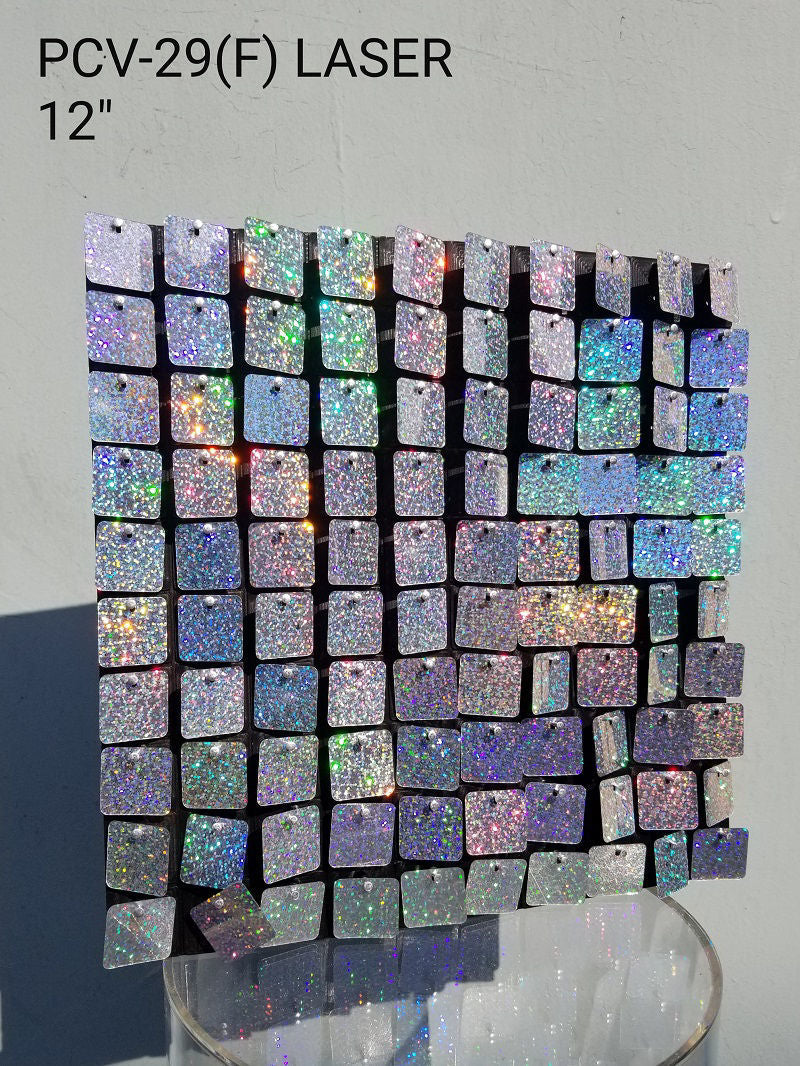 PVC29 (F) - LASER SHIMMER WALL PANELS 12"