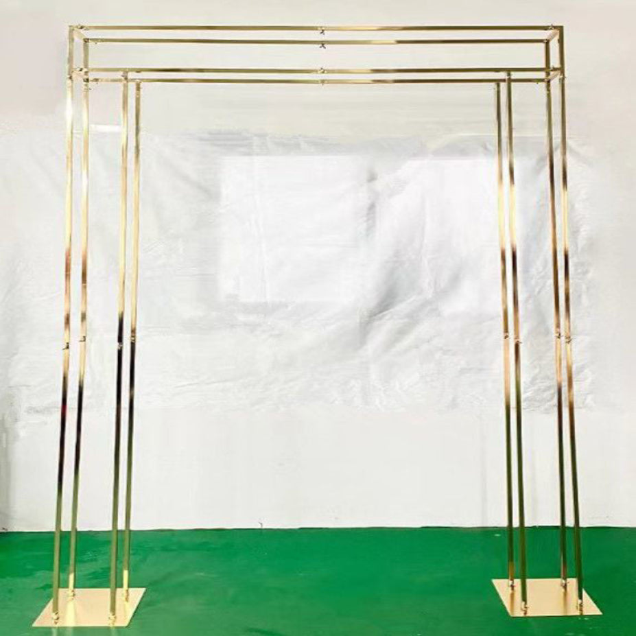 6997GD - Gold Metal Square Arch