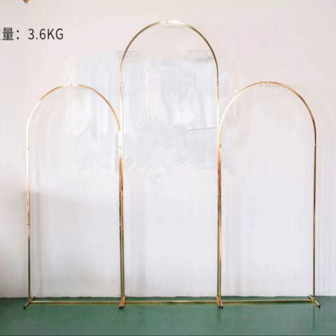 6582-GD Set of Three gold Arches