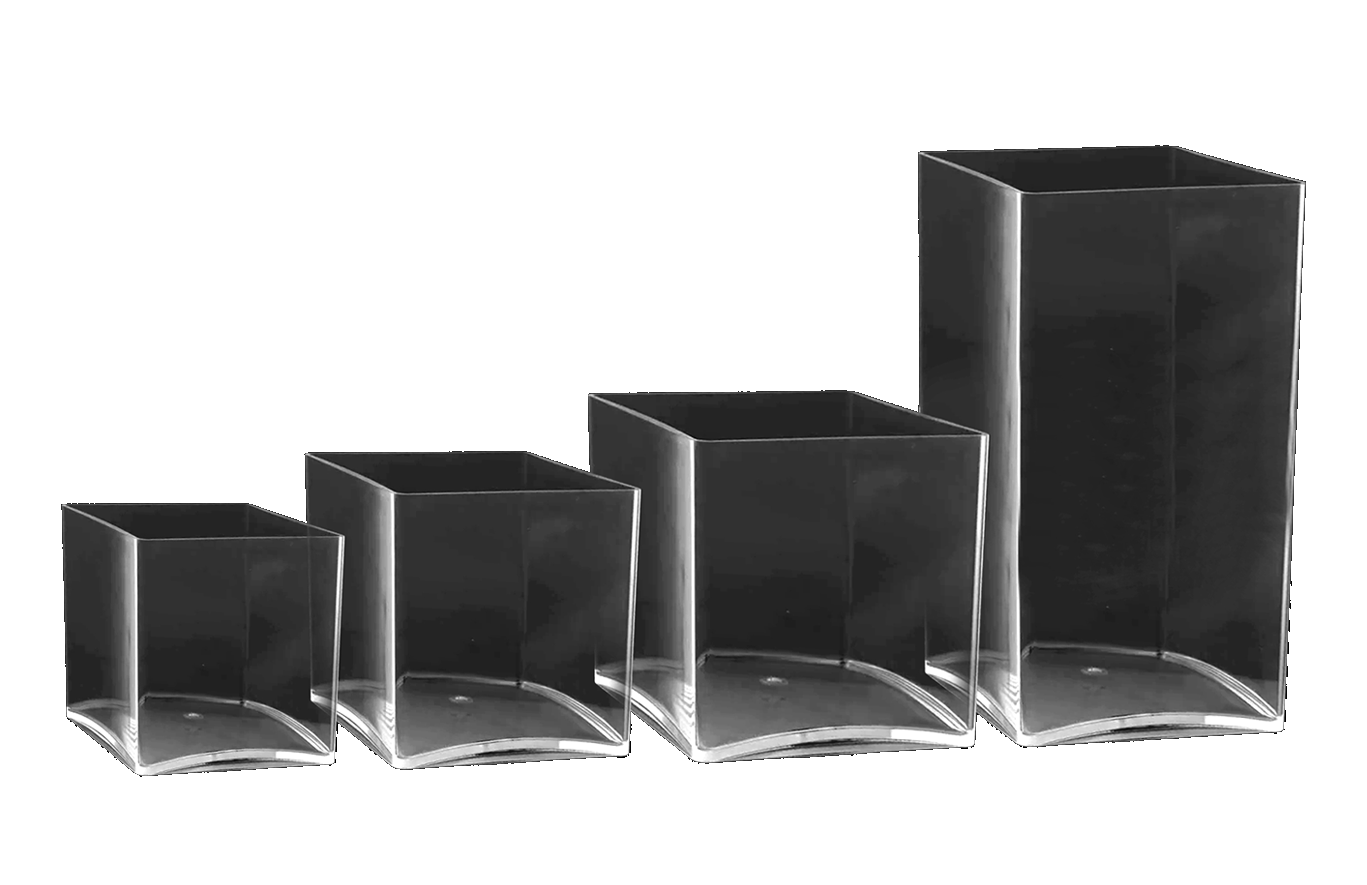 Acrylic cube vase