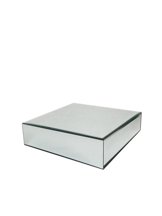 MRD-3450 - Mirror Box Cake Stand H 3" x W 10"