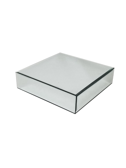 MRD-3452 - Mirror Box Cake Stand H 3" x W 12"