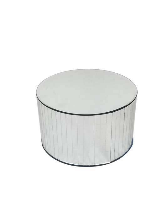 MRD-3455 - Round Mirror Box Cake Stand H 6" x W 10"