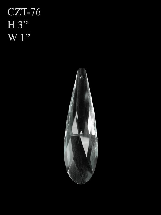 CZT-76 - Round Teardrop Glass Pendant Suncatcher