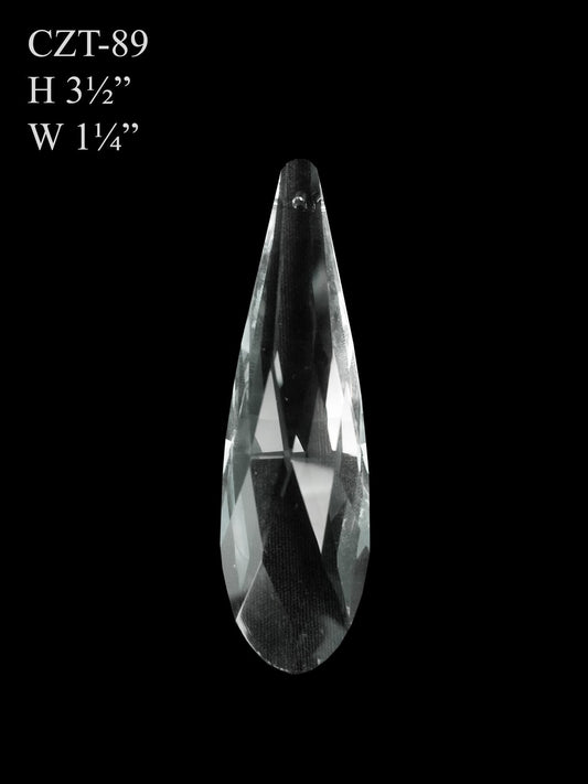 CZT-89 -  Round Teardrop (L) Glass Pendant Suncatcher